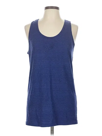 Pre-owned American Apparel Active Tank Top In Blue