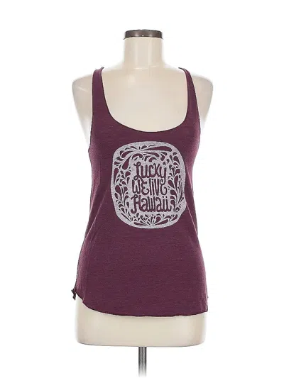Pre-owned American Apparel Active Tank Top In Burgundy
