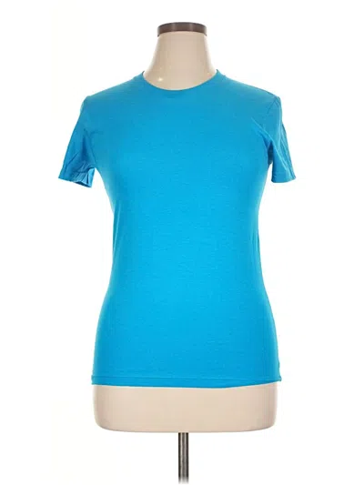 Pre-owned American Apparel Active T-shirt In Blue