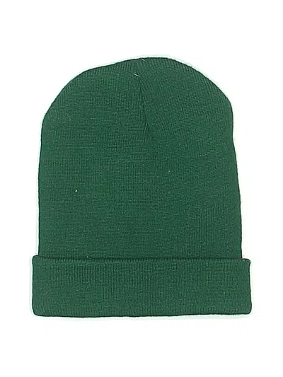 Pre-owned American Apparel Beanie Hat In Green