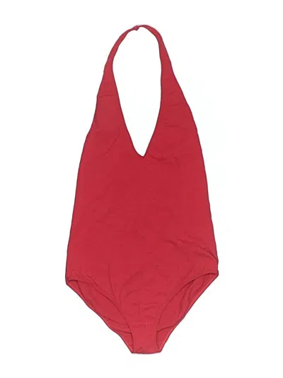 Pre-owned American Apparel Bodysuit In Red