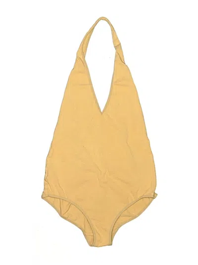 Pre-owned American Apparel Bodysuit In Yellow