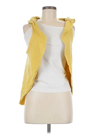 Pre-owned American Apparel Cardigan Sweater In Yellow