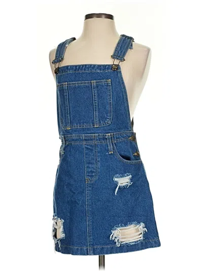 Pre-owned American Apparel Casual Dress In Blue