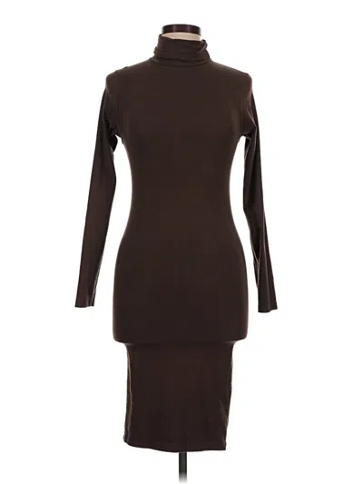 Pre-owned American Apparel Casual Dress In Brown