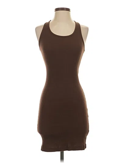 Pre-owned American Apparel Casual Dress In Brown
