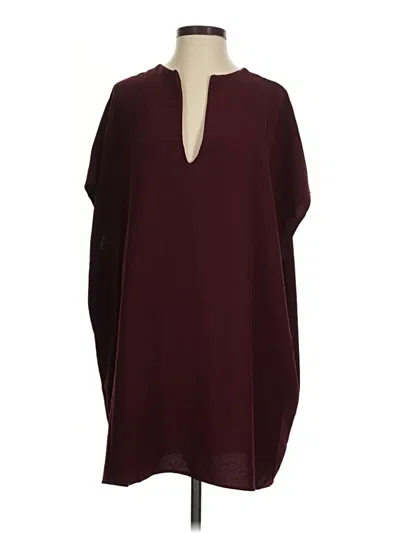 Pre-owned American Apparel Casual Dress In Burgundy