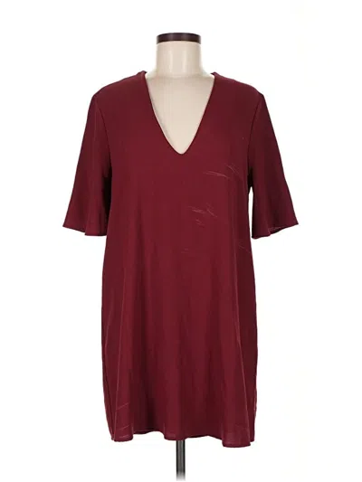Pre-owned American Apparel Casual Dress In Burgundy