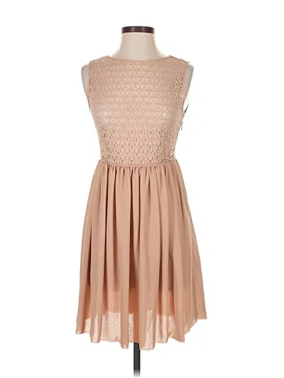 Pre-owned American Apparel Casual Dress In Tan