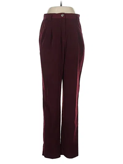 Pre-owned American Apparel Casual Pants In Burgundy