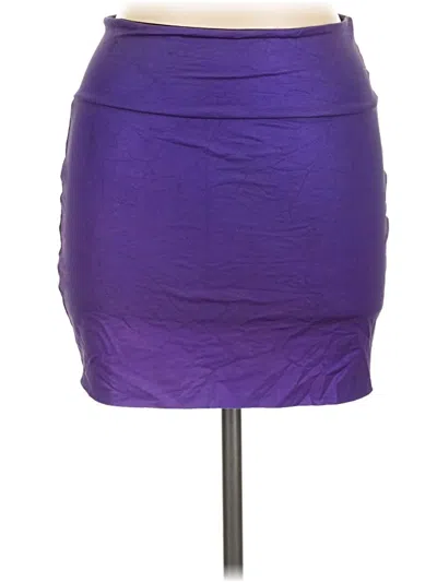 Pre-owned American Apparel Casual Skirt In Purple