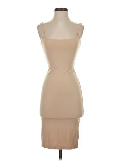 Pre-owned American Apparel Cocktail Dress In Tan