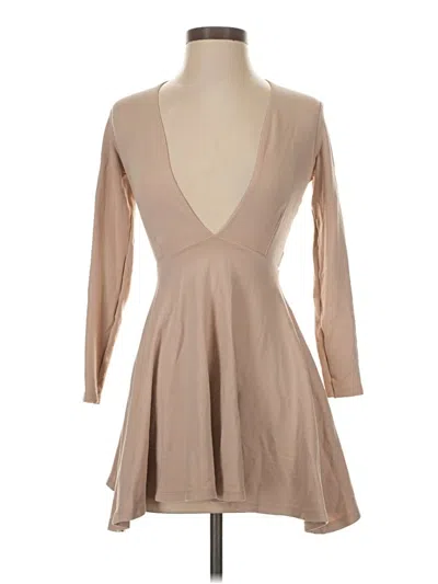 Pre-owned American Apparel Cocktail Dress In Tan