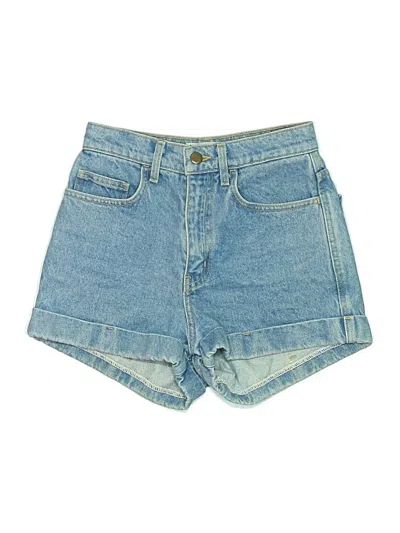 Pre-owned American Apparel Denim Shorts In Blue