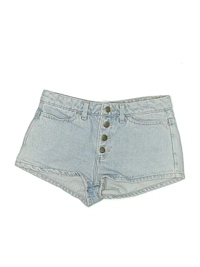 Pre-owned American Apparel Denim Shorts In Blue