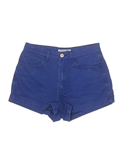 Pre-owned American Apparel Denim Shorts In Blue