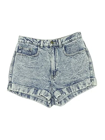 Pre-owned American Apparel Denim Shorts In Blue