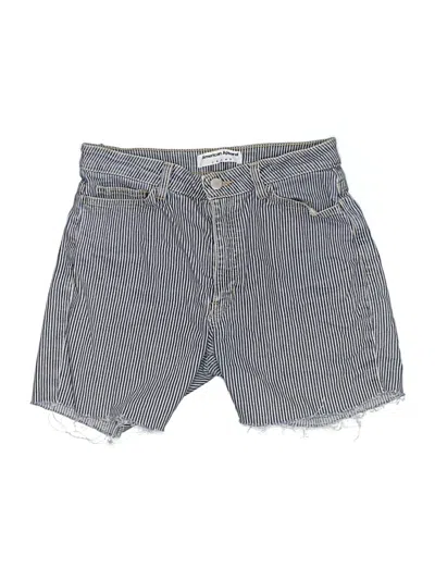 Pre-owned American Apparel Denim Shorts In Gray