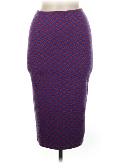 Pre-owned American Apparel Formal Skirt In Purple