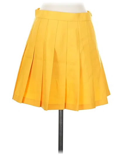 Pre-owned American Apparel Formal Skirt In Yellow
