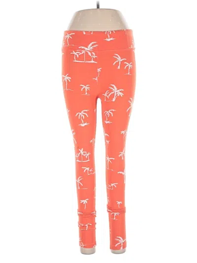 Pre-owned American Apparel Leggings In Orange
