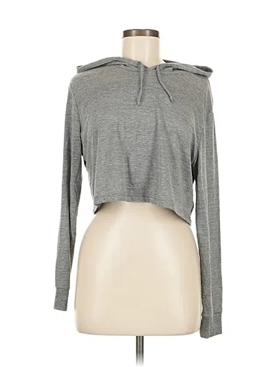 Pre-owned American Apparel Long Sleeve T-shirt In Gray