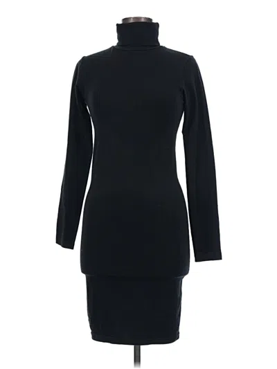 Pre-owned American Apparel Long Sleeve Top Black Turtleneck Tops