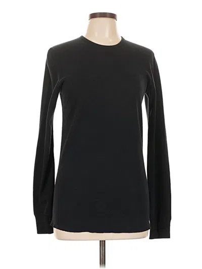 Pre-owned American Apparel Long Sleeve T-shirt In Black