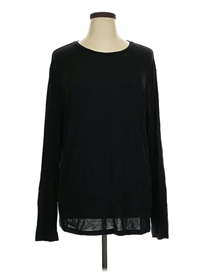Pre-owned American Apparel Long Sleeve T-shirt In Black