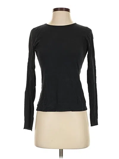 Pre-owned American Apparel Long Sleeve T-shirt In Black