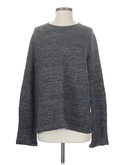 Pre-owned American Apparel Long Sleeve T-shirt In Gray