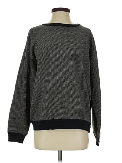 Pre-owned American Apparel Long Sleeve T-shirt In Gray