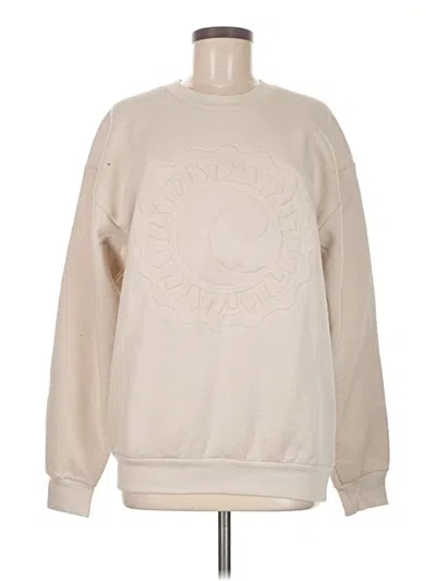 Pre-owned American Apparel Long Sleeve Turtleneck In Tan