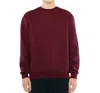 American Apparel Men's Fleece Long Sleeves Sweatshirt In Cranberry In Pink