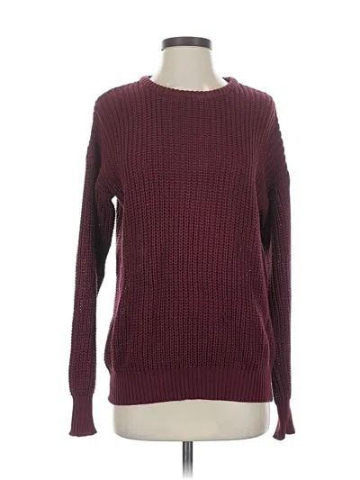 Pre-owned American Apparel Pullover Sweater In Burgundy