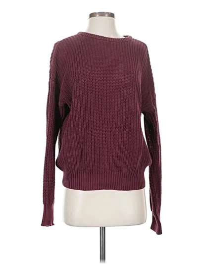 Pre-owned American Apparel Pullover Sweater In Burgundy