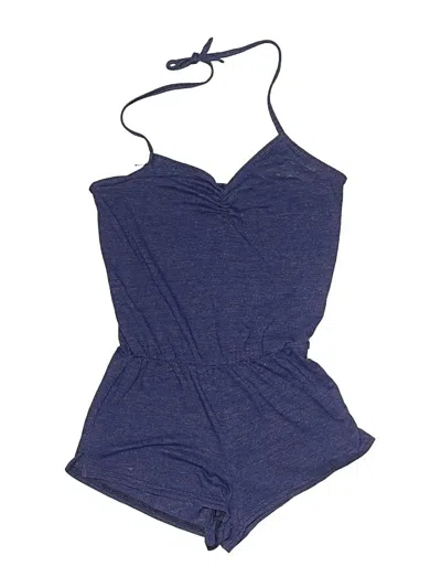 Pre-owned American Apparel Kids' Romper In Blue