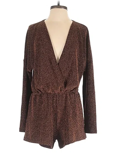 Pre-owned American Apparel Romper In Brown