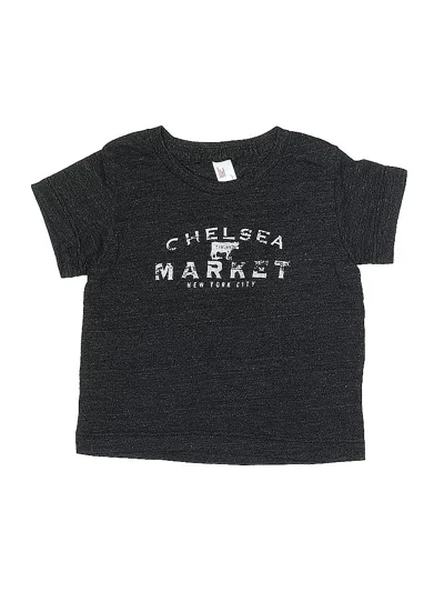 Pre-owned American Apparel Babies' Short Sleeve T-shirt In Black