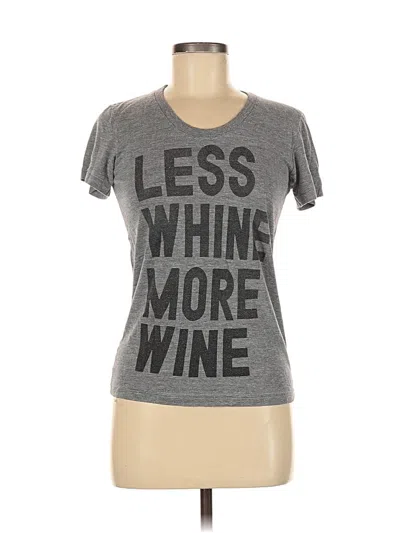 Pre-owned American Apparel Short Sleeve T-shirt In Gray