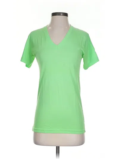 Pre-owned American Apparel Short Sleeve T-shirt In Green