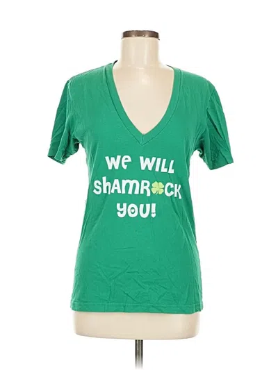 Pre-owned American Apparel Short Sleeve T-shirt In Green