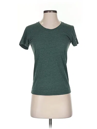 Pre-owned American Apparel Short Sleeve T-shirt In Green