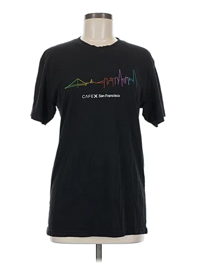 Pre-owned American Apparel Short Sleeve T-shirt In Black