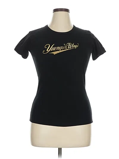 Pre-owned American Apparel Short Sleeve T-shirt In Black