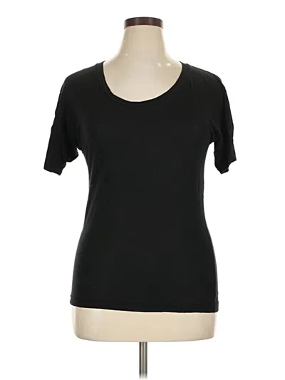Pre-owned American Apparel Short Sleeve T-shirt In Black
