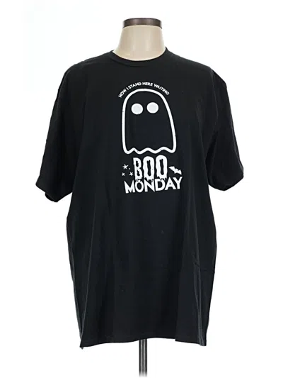 Pre-owned American Apparel Short Sleeve T-shirt In Black