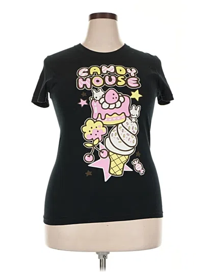 Pre-owned American Apparel Short Sleeve T-shirt In Black