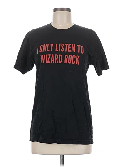 Pre-owned American Apparel Short Sleeve T-shirt In Black
