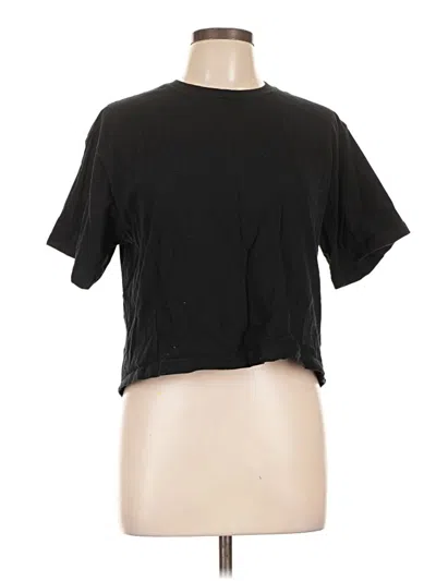 Pre-owned American Apparel Short Sleeve T-shirt In Black